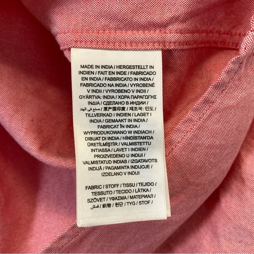 Gant Shirt Regular Fit Oxford Men’s Classic Cotton S 38/35 Pink Button Down - Picture 11 of 16